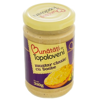 Bunatati de Topoloveni | Mustar clasic cu boabe 300g