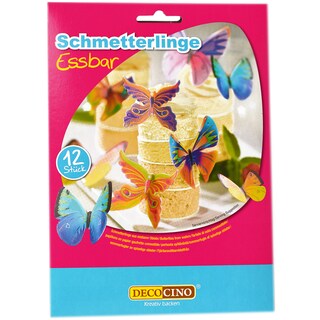 Deko | Fluturi comestibili din napolitana 12 bucati 4g