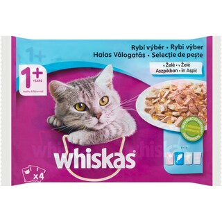 Whiskas | Hrana umeda pentu pisici, Selectie de peste 4x100g