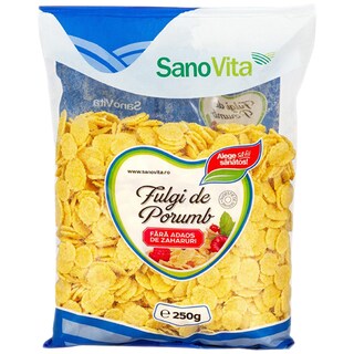 Sano Vita | Fulgi porumb fara zahar 250g