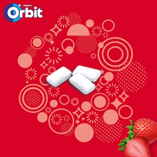 Orbit | Guma de mestecat cu aroma de capsuni 14g