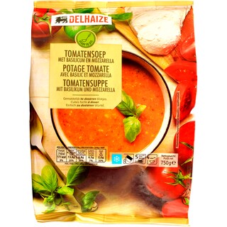 Delhaize | Supa de rosii cu busuioc si mozzarella 750g