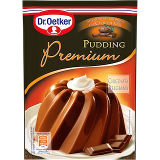 Dr. Oetker | Premium Pudding | Praf pentru budinca cu aroma de ciocolata belgiana 51g
