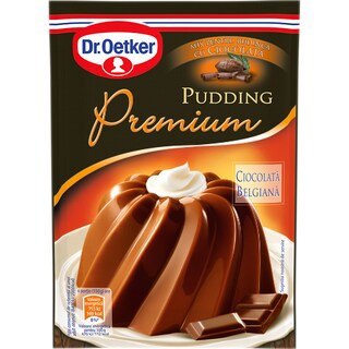 Dr. Oetker | Premium Pudding | Praf pentru budinca cu aroma de ciocolata belgiana 51g