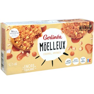 Gerlinea | Biscuiti cu bucati de caramel si migdale 138g