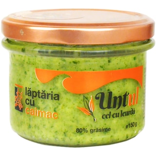 Laptaria cu caimac | Untul cu leurda 80% grasime 150g