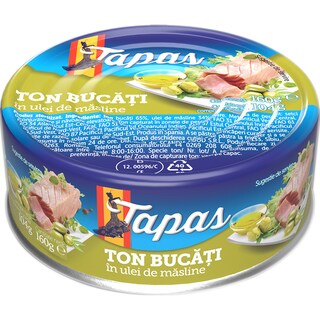 Tapas | Ton bucati ulei de masline 160g