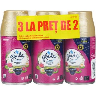 Glade | Pachet rezerva odorizant relaxing zen 3x269ml
