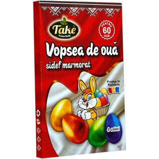 Take | Vopsea de oua sidef marmorat, 4 culori