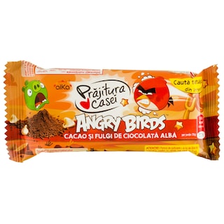 Alka | Angry Birds | Prajitura casei cu cacao si fulgi 35g