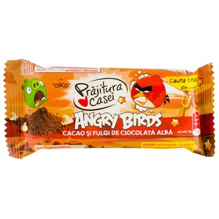 Alka | Angry Birds | Prajitura casei cu cacao si fulgi 35g