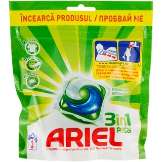 Ariel | Pods | Detergent 3 capsule