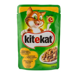 Kitekat | Hrana pentru pisici cu vitel 100g
