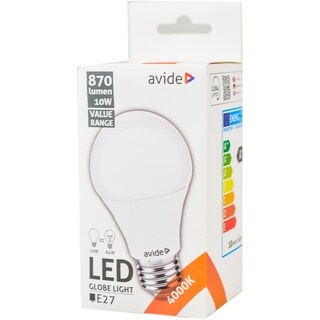 Avide Value | Bec led E27 10W (64W) 4000K