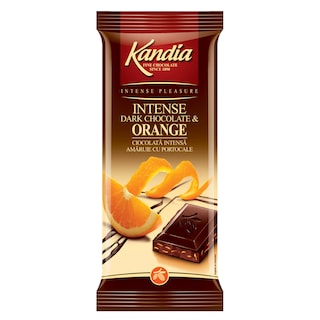 Kandia | Ciocolata amaruie cu portocala 80g