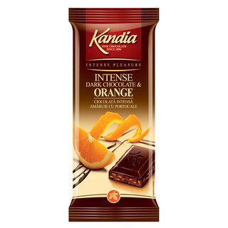 Kandia | Ciocolata amaruie cu portocala 80g