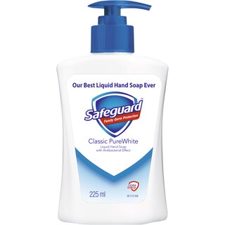 Safeguard | Sapun lichid antibacterian Classic Pure White 225ml