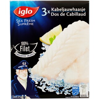 Iglo | Cod portionat 3x125g