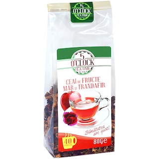 5 O'Clock | Ceai de fructe Mar si Trandafir 80g
