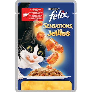 Purina | Felix | Sens hrana umeda pentru pisici cu vita si rosii 100g