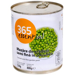 365 | Mazare de gradina semi fina in conserva 800g