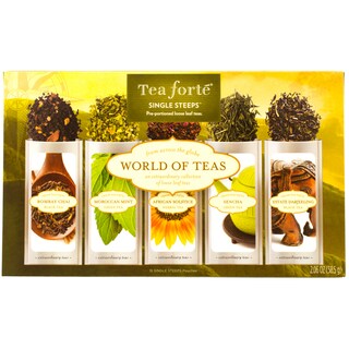 TeaForte | Selectie de ceai verde, negru si roiboos World of Teas 55g