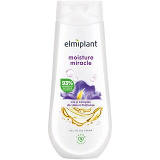 Elmiplant | Gel de dus crema Moisture Miracle cu iris si complex de uleiuri pretioase 400ml