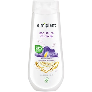 Elmiplant | Gel de dus crema Moisture Miracle cu iris si complex de uleiuri pretioase 400ml