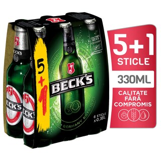 Beck's | Bere blonda  5+1x0.33L