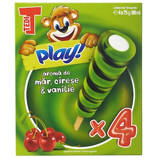 Tedi | Inghetata cu aroma de mar, cirese si vanilie 4x80ml
