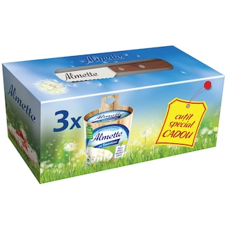Almette | Crema de branza proaspata cu smantana + cutit cadou 3x150g