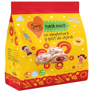 Daruri din Moldova | Turta dulce cu umplutura si gust de visine 300g