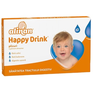 Alinan | Supliment alimentar Happy Drink, 12 plicuri