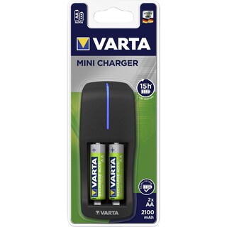 Varta | Mini incarcator acumulatori NiMH cu 2 acumulatori AA