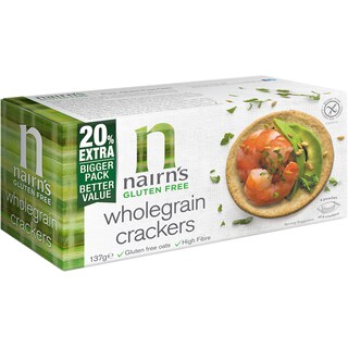 Nairn's | Biscuiti crackers din ovaz integral fara gluten 137g