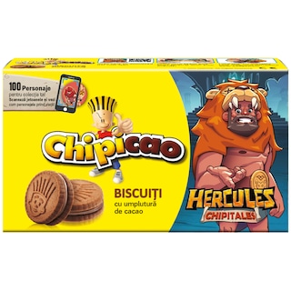 Chipicao | Biscuiti cu umplutura de cacao 50g