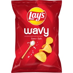 Chips wavy cu sare 115g