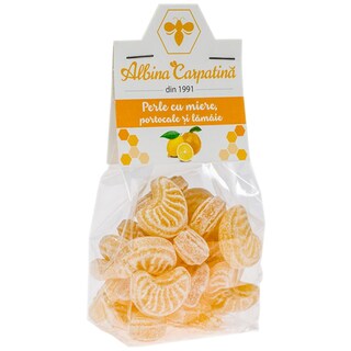 Albina Carpatina | Perle cu miere, portocale si lamaie  100g