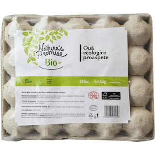 Nature's Promise Bio | Oua ecologice marime S, 20 bucati