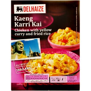 Delhaize | Pui cu orez si curry galben 450g