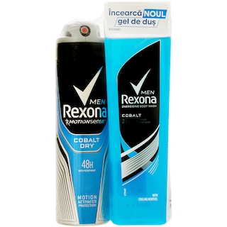 Rexona | Pachet cu gel de dus si deodorant Cobalt 150ml+250ml