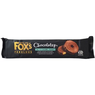 Fox's | Biscuiti cu caramel sarat si ciocolata cu lapte 130g