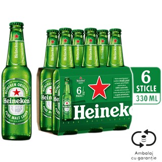 Heineken | Bere blonda 6x0.33L