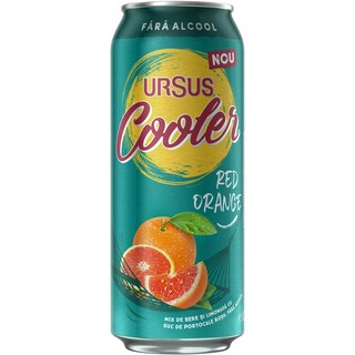 Ursus Cooler | Bere fara alcool cu suc de portocale rosii 0.5l