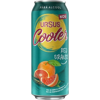Ursus Cooler | Bere fara alcool cu suc de portocale rosii 0.5l