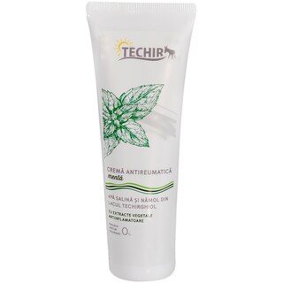 Techir | Crema pentru masaj antireumatic cu extract de menta 125g