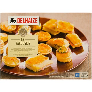 Delhaize | Aperitiv zakouskis 16 bucati 220g