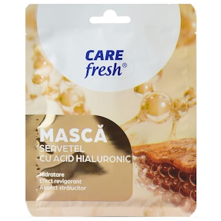 Care Fresh | Masca servetel cu acid hialuronic  30ml