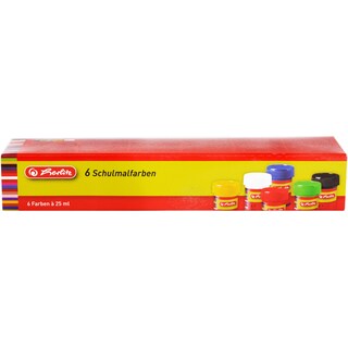 Herlitz | Acuarele 6 culori 6x20ml