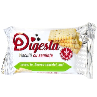 Digesta | Biscuiti cu seminte (susan, in, floarea-soarelui si mei) 34g